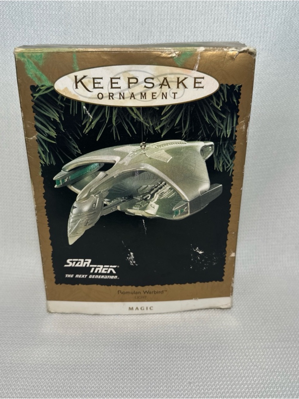 Hallmark Keepsake Ornament Star Trek Romulan Warbird - Silver and Green